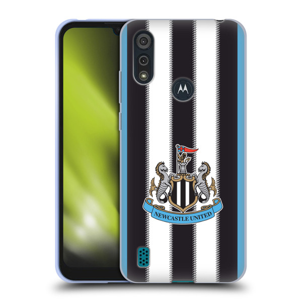 Newcastle United Football Club 2025/26 Crest Kit Home Soft Gel Case for Motorola Moto E6s (2020)