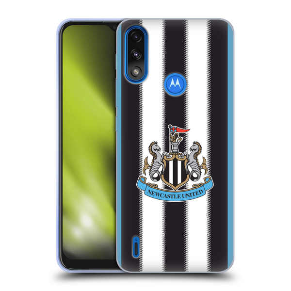 Newcastle United Football Club 2025/26 Crest Kit Home Soft Gel Case for Motorola Moto E7 Power / Moto E7i Power