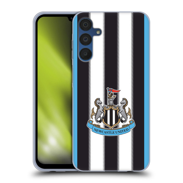 Newcastle United Football Club 2025/26 Crest Kit Home Soft Gel Case for Samsung Galaxy A15