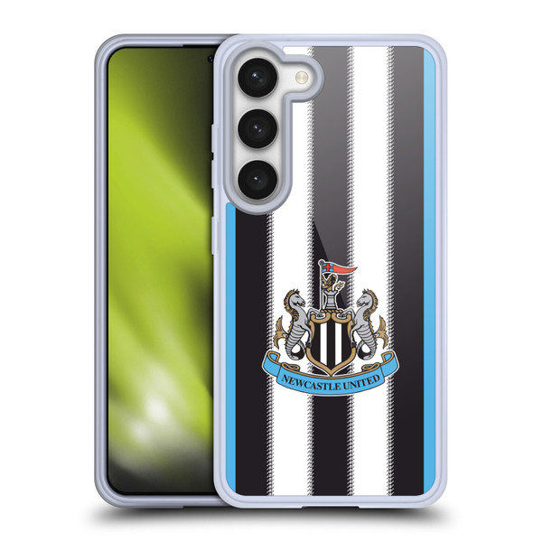 Newcastle United Football Club 2025/26 Crest Kit Home Soft Gel Case for Samsung Galaxy S23 5G Newcastle United Football Club 2025/26 Crest Kit Home Soft Gel Case for Samsung Galaxy S23 5G