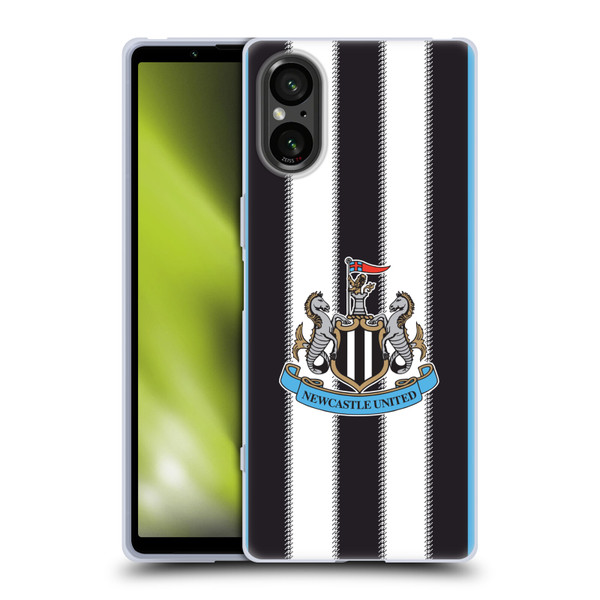 Newcastle United Football Club 2025/26 Crest Kit Home Soft Gel Case for Sony Xperia 5 V 5G