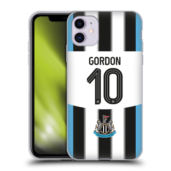 Newcastle United Football Club 2025/26 Players Home Kit Anthony Gordon Soft Gel Case for Apple iPhone 11 Newcastle United Football Club 2025/26 Players Home Kit Anthony Gordon Soft Gel Case for Apple iPhone 11