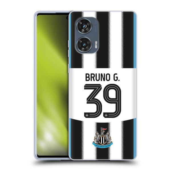 Newcastle United Football Club 2025/26 Players Home Kit Bruno Guimarães Soft Gel Case for Motorola Edge 50 Fusion Newcastle United Football Club 2025/26 Players Home Kit Bruno Guimarães Soft Gel Case for Motorola Edge 50 Fusion