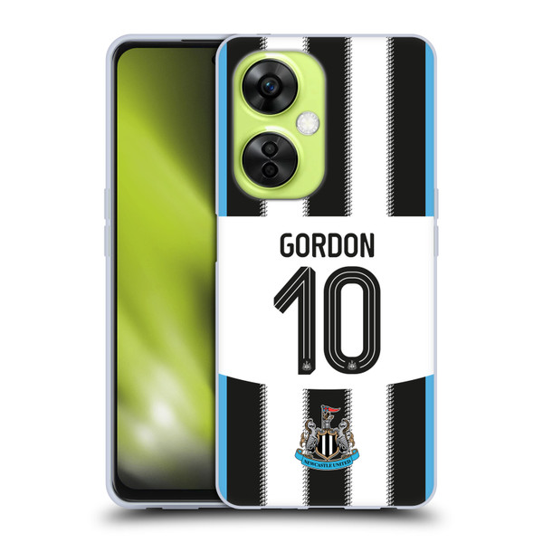 Newcastle United Football Club 2025/26 Players Home Kit Anthony Gordon Soft Gel Case for OnePlus Nord CE 3 Lite 5G
