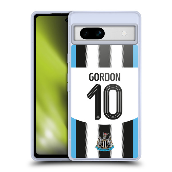 Newcastle United Football Club 2025/26 Players Home Kit Anthony Gordon Soft Gel Case for Google Pixel 7a