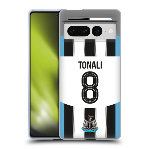 Newcastle United Football Club 2025/26 Players Home Kit Sandro Tonali Soft Gel Case for Google Pixel 7 Pro