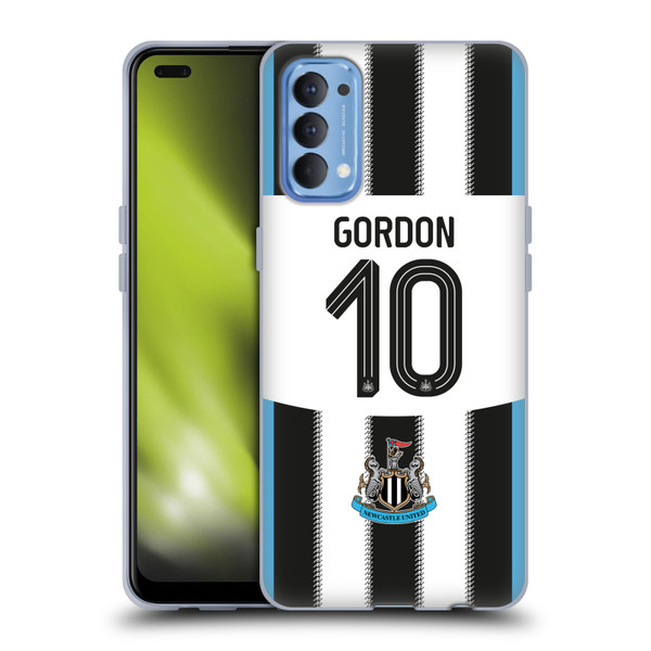 Newcastle United Football Club 2025/26 Players Home Kit Anthony Gordon Soft Gel Case for OPPO Reno 4 5G