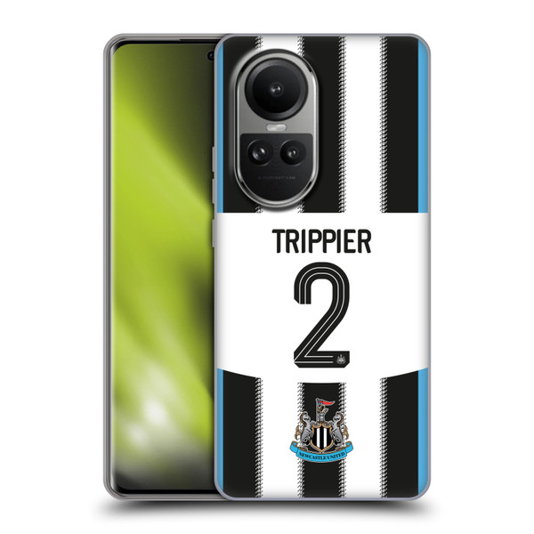 Newcastle United Football Club 2025/26 Players Home Kit Kieran Trippier Soft Gel Case for OPPO Reno10 5G / Reno10 Pro 5G