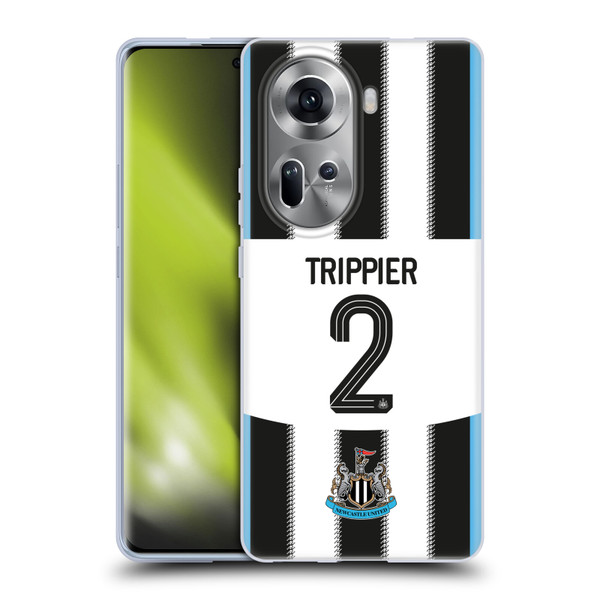 Newcastle United Football Club 2025/26 Players Home Kit Kieran Trippier Soft Gel Case for OPPO Reno11