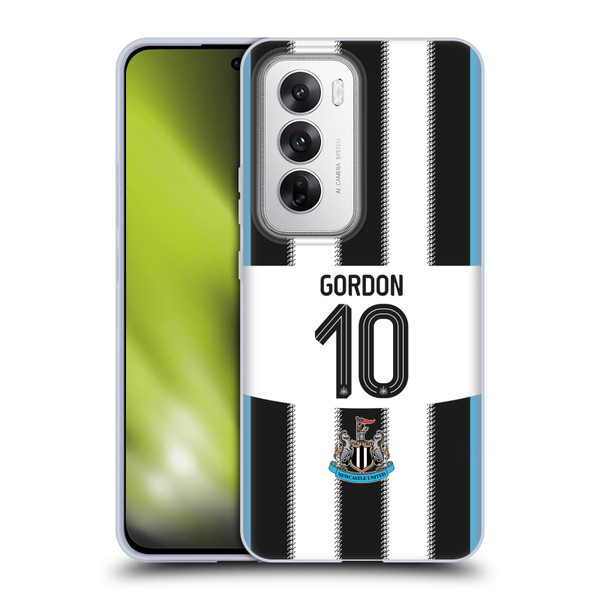 Newcastle United Football Club 2025/26 Players Home Kit Anthony Gordon Soft Gel Case for OPPO Reno12 5G