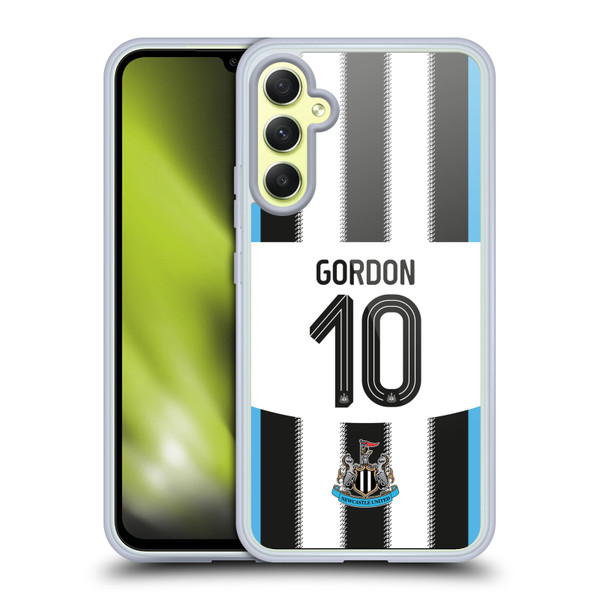 Newcastle United Football Club 2025/26 Players Home Kit Anthony Gordon Soft Gel Case for Samsung Galaxy A34 5G