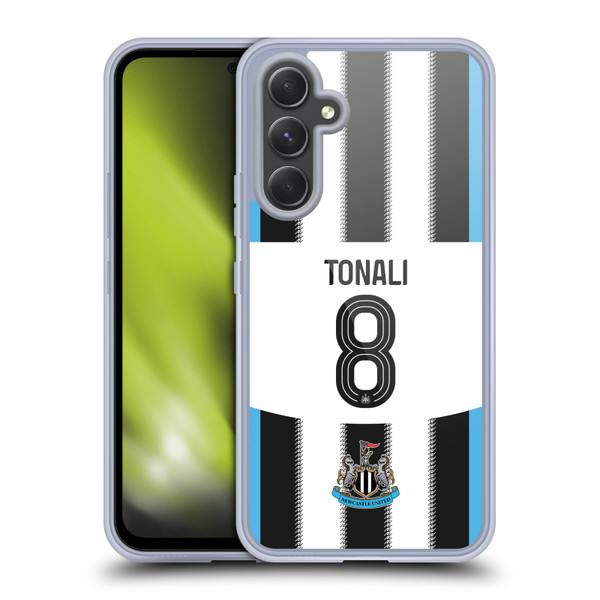 Newcastle United Football Club 2025/26 Players Home Kit Sandro Tonali Soft Gel Case for Samsung Galaxy A54 5G