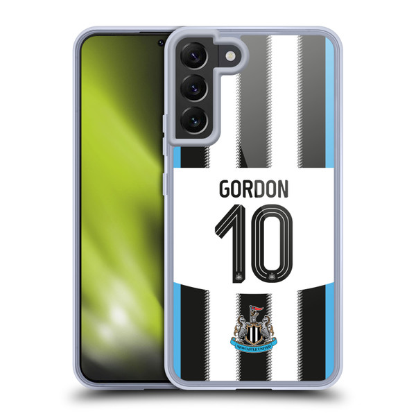 Newcastle United Football Club 2025/26 Players Home Kit Anthony Gordon Soft Gel Case for Samsung Galaxy S22+ 5G