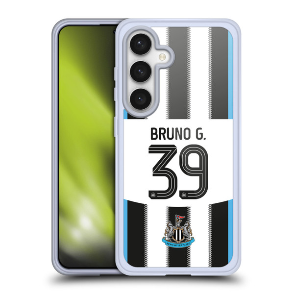 Newcastle United Football Club 2025/26 Players Home Kit Bruno Guimarães Soft Gel Case for Samsung Galaxy S24 5G