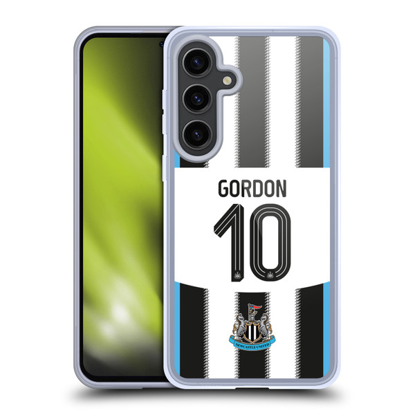 Newcastle United Football Club 2025/26 Players Home Kit Anthony Gordon Soft Gel Case for Samsung Galaxy S24+ 5G