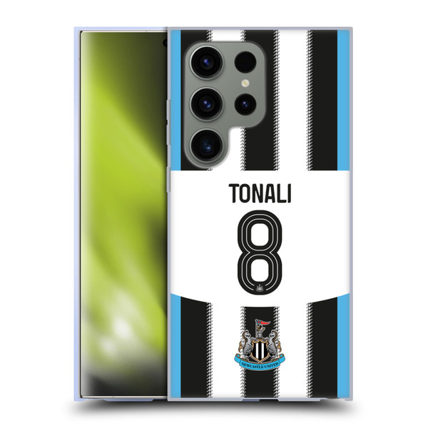 Newcastle United Football Club 2025/26 Players Home Kit Sandro Tonali Soft Gel Case for Samsung Galaxy S24 Ultra 5G