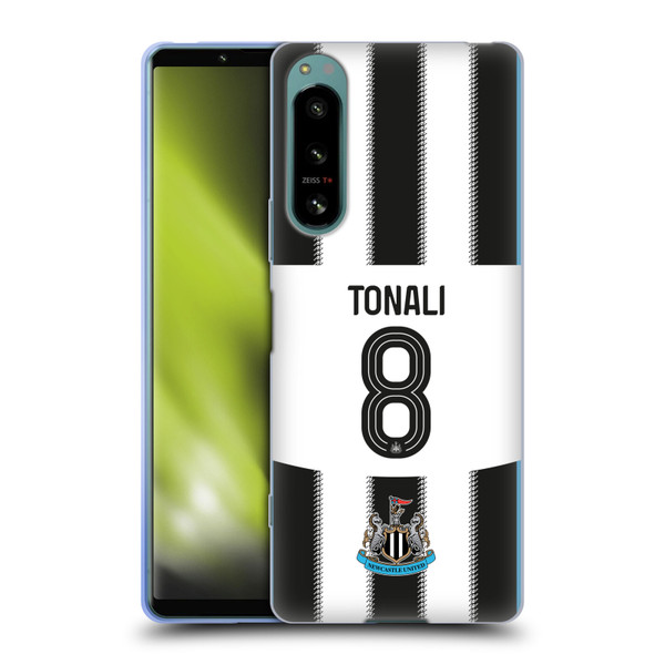 Newcastle United Football Club 2025/26 Players Home Kit Sandro Tonali Soft Gel Case for Sony Xperia 5 IV