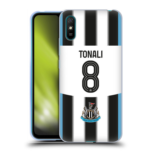 Newcastle United Football Club 2025/26 Players Home Kit Sandro Tonali Soft Gel Case for Xiaomi Redmi 9A / Redmi 9AT