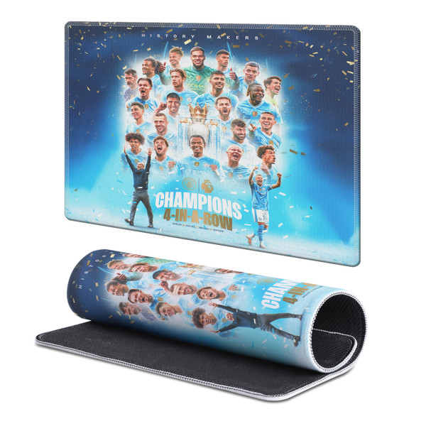 Manchester City Man City FC Crest Kits & Players Champions Gaming Office Desk PC Keyboard Mouse Mat Pad - S