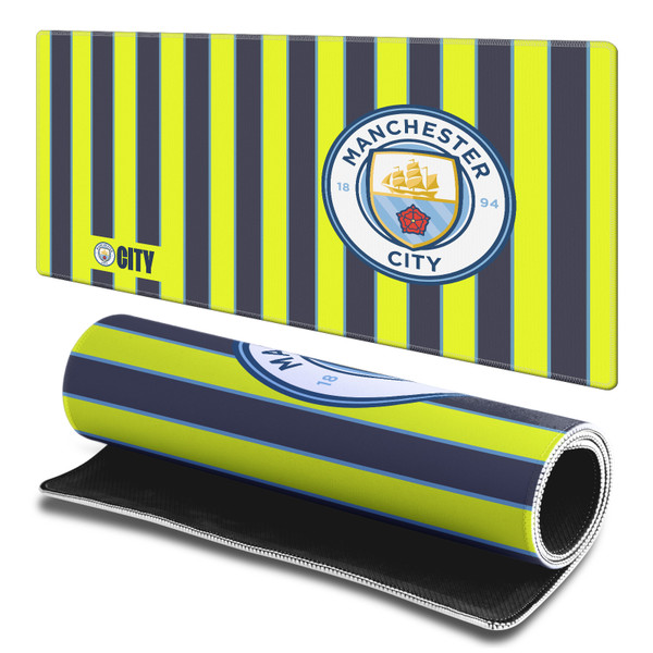 Manchester City Man City FC Crest Kits & Players 2024/25 Away Gaming Office Desk PC Keyboard Mouse Mat Pad - L