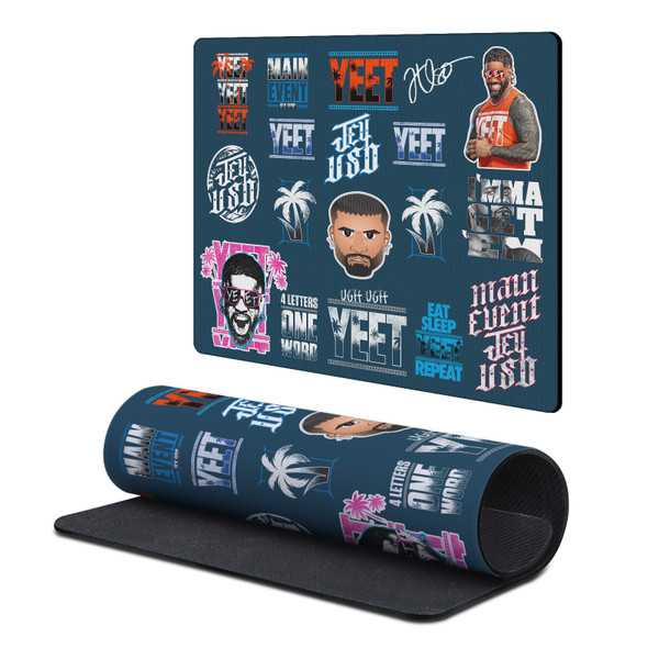 WWE Jey Uso Sticker Collage Gaming Office Desk PC Keyboard Mouse Mat Pad 9.84 x 11.81 x 0.12 inches (250 x 300 mm) - S