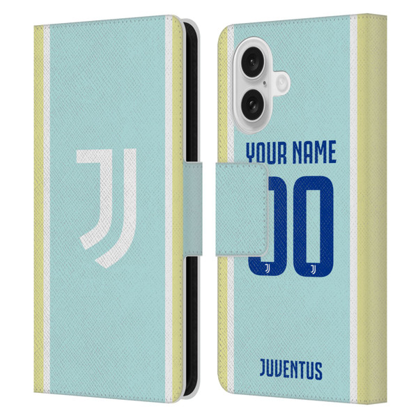Custom Customised Personalised Juventus Football Club 2025/26 Kit Away Leather Book Wallet Case Cover For Apple iPhone 16 Custom Customised Personalised Juventus Football Club 2025/26 Kit Away Leather Book Wallet Case Cover For Apple iPhone 16