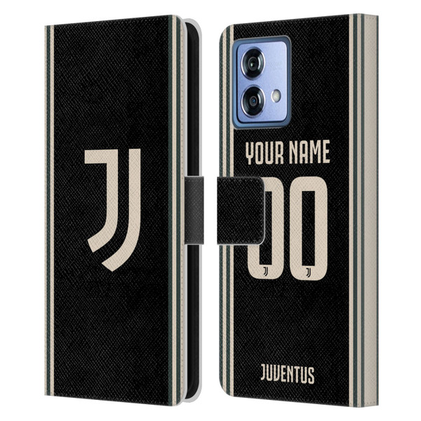 Custom Customised Personalised Juventus Football Club 2025/26 Kit Third Leather Book Wallet Case Cover For Motorola Moto G84 5G