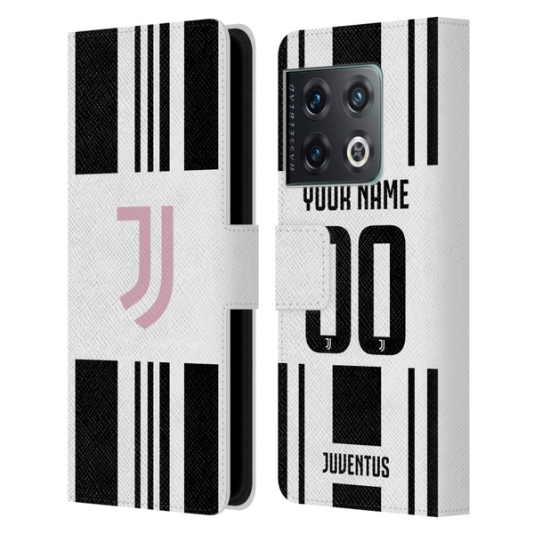 Custom Customised Personalised Juventus Football Club 2025/26 Kit Home Leather Book Wallet Case Cover For OnePlus 10 Pro