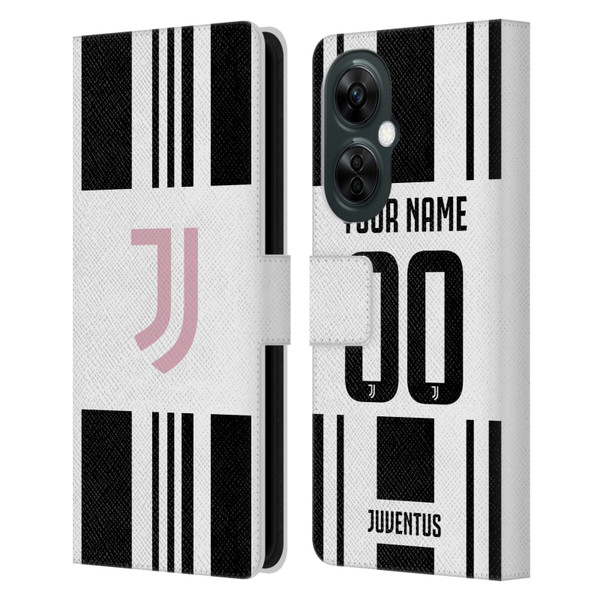 Custom Customised Personalised Juventus Football Club 2025/26 Kit Home Leather Book Wallet Case Cover For OnePlus Nord N30