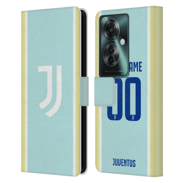 Custom Customised Personalised Juventus Football Club 2025/26 Kit Away Leather Book Wallet Case Cover For OPPO Reno11 F 5G / F25 Pro 5G