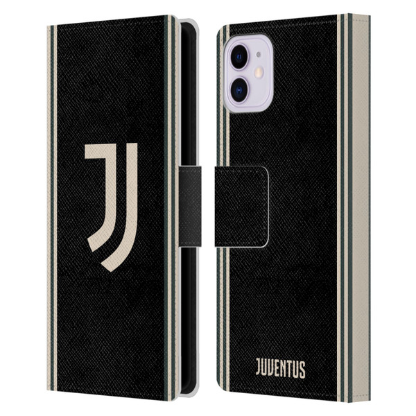 Juventus Football Club 2025/26 Kit Third Leather Book Wallet Case Cover For Apple iPhone 11