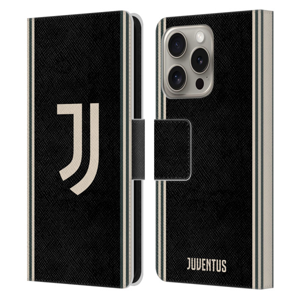 Juventus Football Club 2025/26 Kit Third Leather Book Wallet Case Cover For Apple iPhone 16 Pro