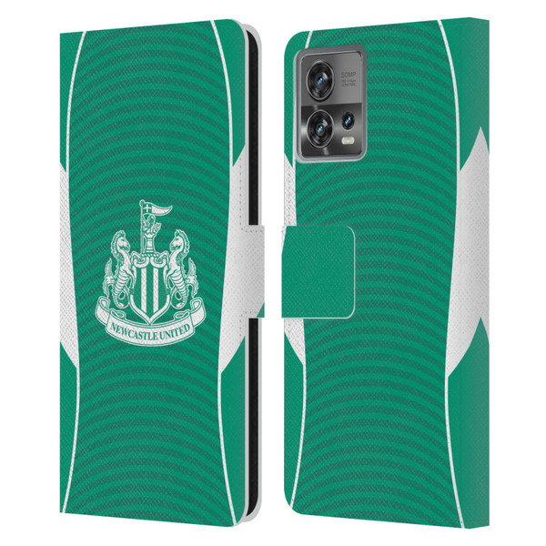 Newcastle United Football Club 2025/26 Crest Kit Away Leather Book Wallet Case Cover For Motorola Moto Edge 30 Fusion