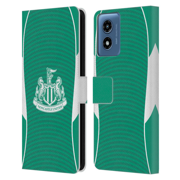 Newcastle United Football Club 2025/26 Crest Kit Away Leather Book Wallet Case Cover For Motorola Moto G Play (2024)