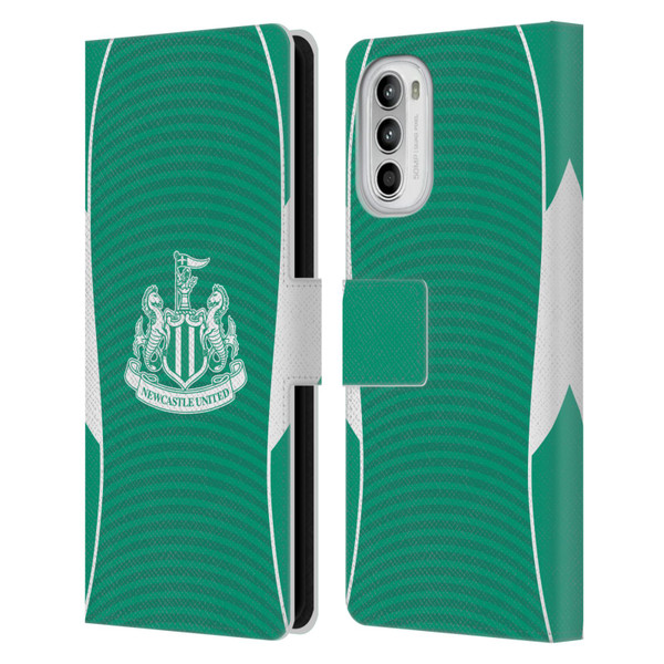 Newcastle United Football Club 2025/26 Crest Kit Away Leather Book Wallet Case Cover For Motorola Moto G52