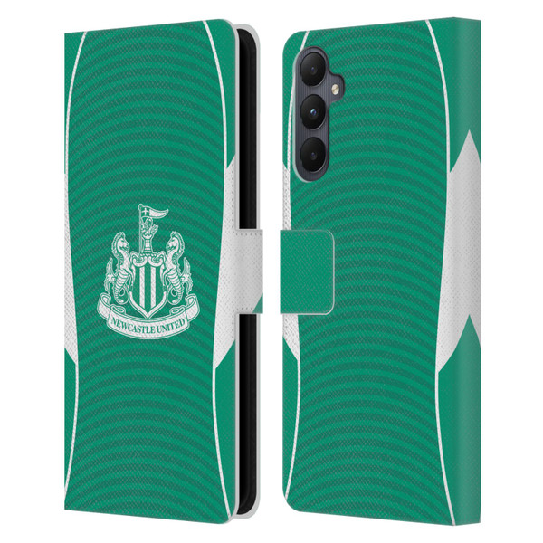 Newcastle United Football Club 2025/26 Crest Kit Away Leather Book Wallet Case Cover For Samsung Galaxy A05s
