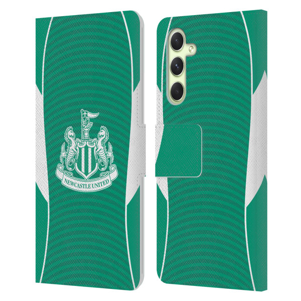 Newcastle United Football Club 2025/26 Crest Kit Away Leather Book Wallet Case Cover For Samsung Galaxy A54 5G