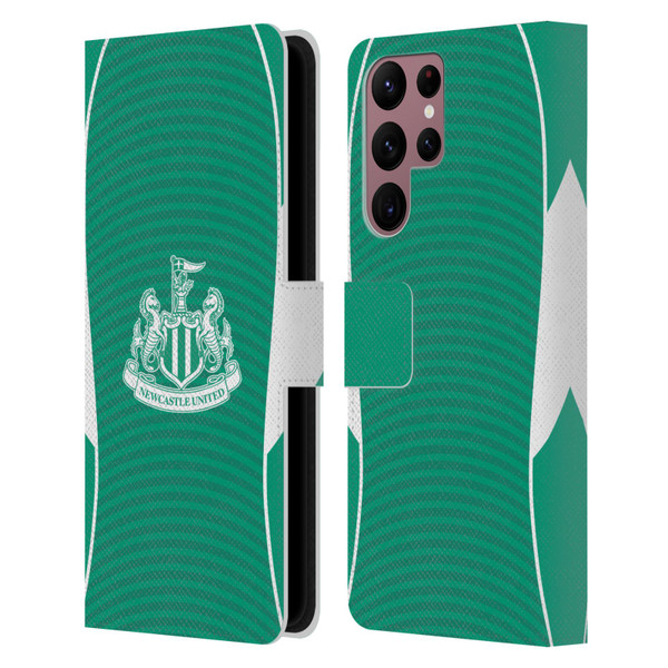 Newcastle United Football Club 2025/26 Crest Kit Away Leather Book Wallet Case Cover For Samsung Galaxy S22 Ultra 5G