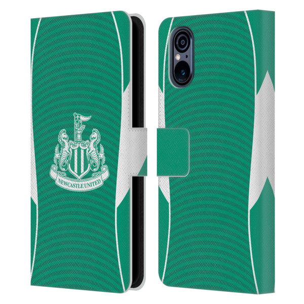 Newcastle United Football Club 2025/26 Crest Kit Away Leather Book Wallet Case Cover For Sony Xperia 5 V 5G