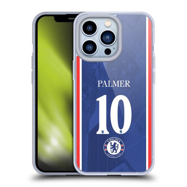 Chelsea Football Club 2025/26 Players Home Kit 1st Group Cole Palmer Soft Gel Case for Apple iPhone 13 Pro