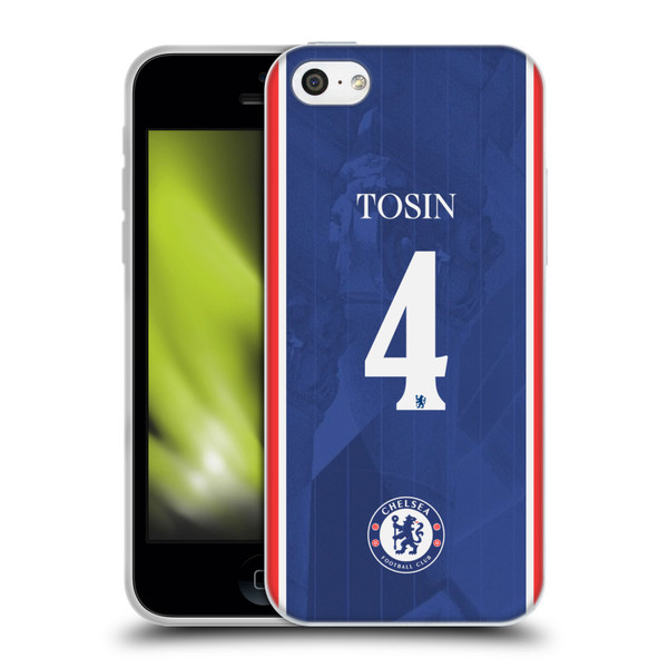Chelsea Football Club 2025/26 Players Home Kit 1st Group Tosin Adarabioyo Soft Gel Case for Apple iPhone 5c Chelsea Football Club 2025/26 Players Home Kit 1st Group Tosin Adarabioyo Soft Gel Case for Apple iPhone 5c