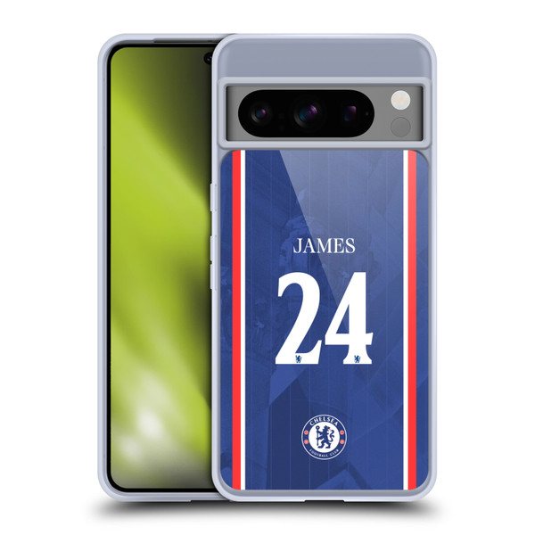 Chelsea Football Club 2025/26 Players Home Kit 1st Group Reece James Soft Gel Case for Google Pixel 8 Pro Chelsea Football Club 2025/26 Players Home Kit 1st Group Reece James Soft Gel Case for Google Pixel 8 Pro