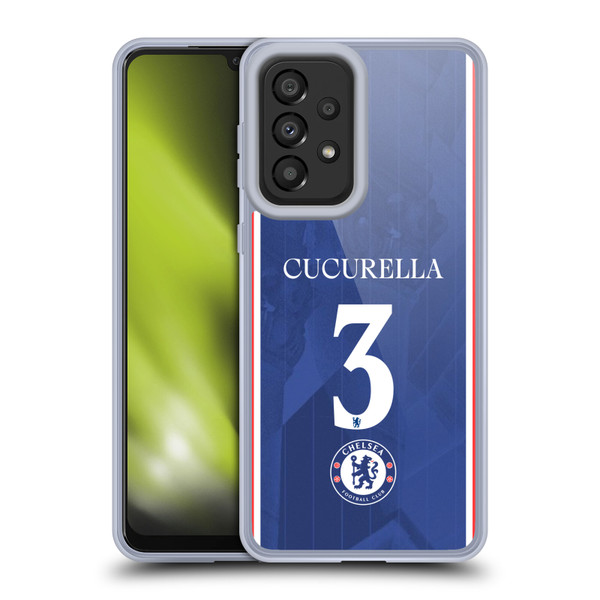 Chelsea Football Club 2025/26 Players Home Kit 1st Group Marc Cucurella Soft Gel Case for Samsung Galaxy A33 5G (2022)