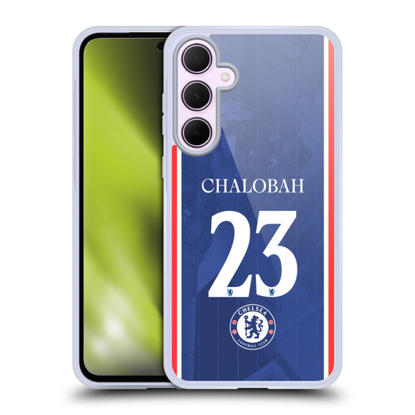Chelsea Football Club 2025/26 Players Home Kit 1st Group Trevoh Chalobah Soft Gel Case for Samsung Galaxy A35 5G