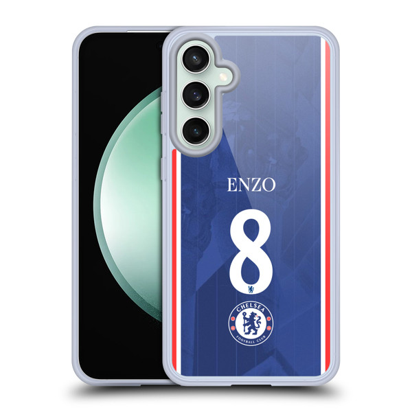 Chelsea Football Club 2025/26 Players Home Kit 1st Group Enzo Fernández Soft Gel Case for Samsung Galaxy S23 FE 5G