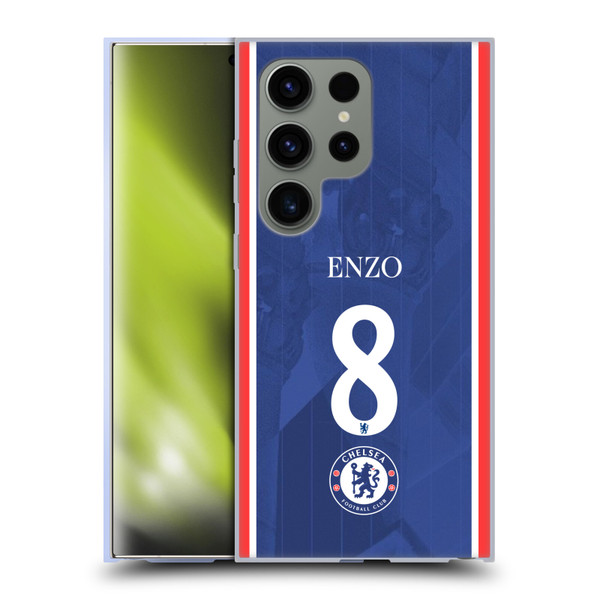 Chelsea Football Club 2025/26 Players Home Kit 1st Group Enzo Fernández Soft Gel Case for Samsung Galaxy S24 Ultra 5G