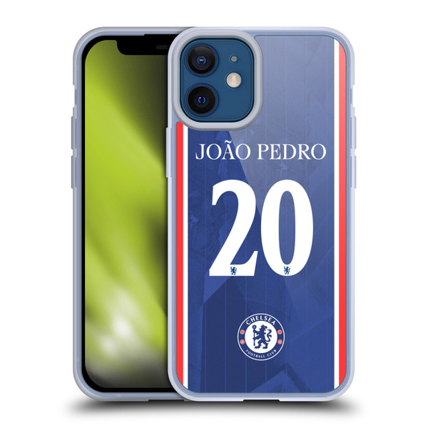Chelsea Football Club 2025/26 Players Home Kit 2nd Group João Pedro Soft Gel Case for Apple iPhone 12 Mini Chelsea Football Club 2025/26 Players Home Kit 2nd Group João Pedro Soft Gel Case for Apple iPhone 12 Mini