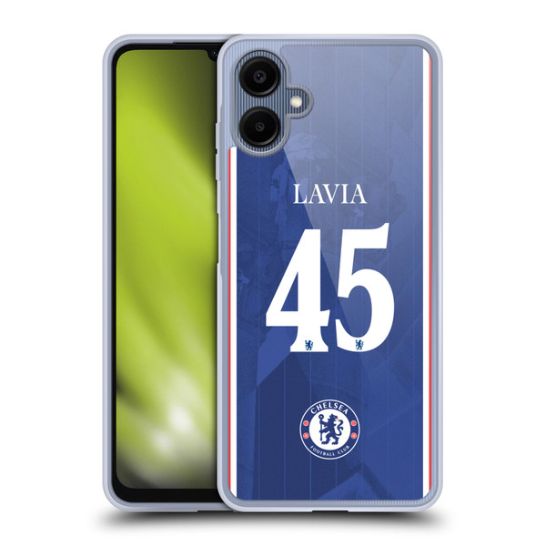 Chelsea Football Club 2025/26 Players Home Kit 2nd Group Roméo Lavia Soft Gel Case for Samsung Galaxy A06 4G Chelsea Football Club 2025/26 Players Home Kit 2nd Group Roméo Lavia Soft Gel Case for Samsung Galaxy A06 4G