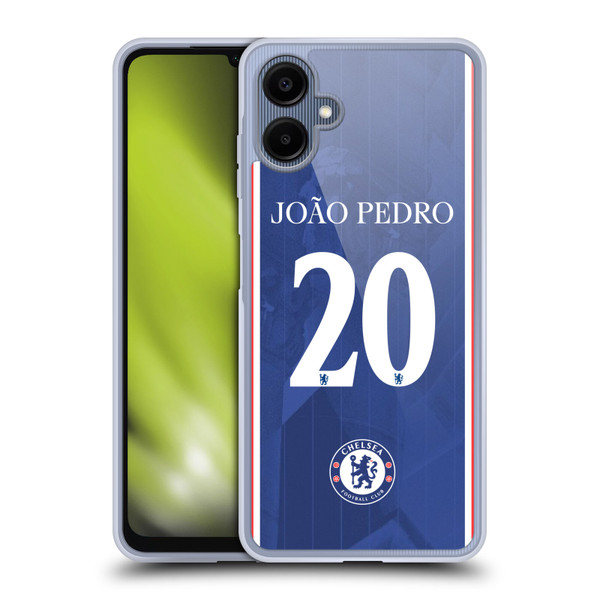 Chelsea Football Club 2025/26 Players Home Kit 2nd Group João Pedro Soft Gel Case for Samsung Galaxy A06 4G