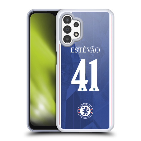 Chelsea Football Club 2025/26 Players Home Kit 2nd Group Estêvão Willian Soft Gel Case for Samsung Galaxy A13 (2022)